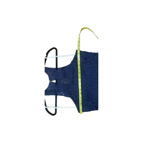 Lilly Pulitzer Jamie Knit Crochet Shift Dress In Navy Blue Sz MEDIUM  $248 - Picture 7 of 9